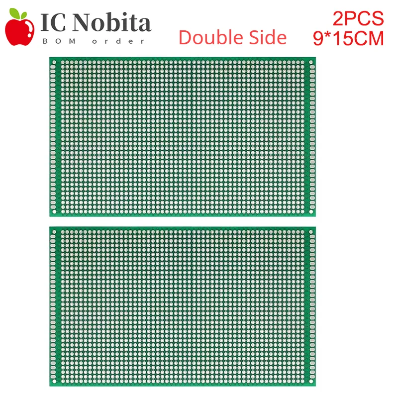 2PCS 9x15cm Double Sided DIY Prototype Paper PCB Universal Experiment Matrix Circuit Board 9cm*15cm
