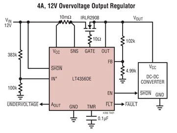 LT4356CDE-1 LT4356IDE-1 LT4356HDE-1 LT4356CDE-2 LT4356IDE-2 LT4356HDE-2 LT4356 - Surge Stopper