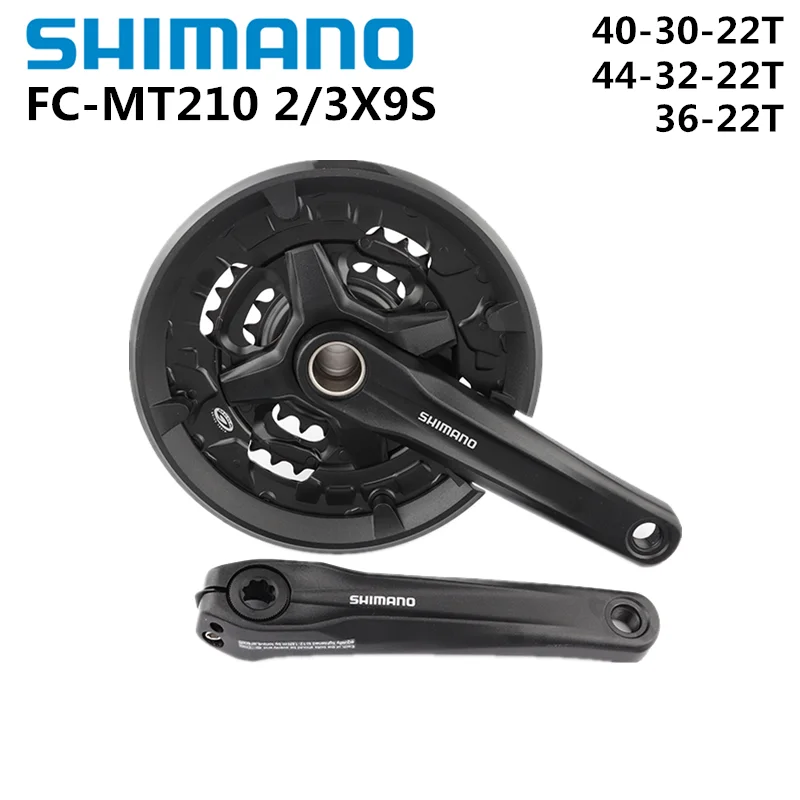 Shimano Alivio MT210 2 Pieces 170mm 44-32-22T 40-30-22T 3x9 2x9 Speed MTB Mountain Bike Bicycle Crankset Chain Wheel