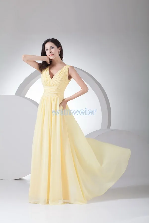 2016 new Beach Chiffon V-neck Direct Selling Hot Sale Gowns Party Pregnant Women Vestidos Dinner Long Plus Size Bridesmaid Dress