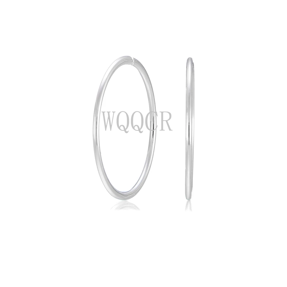 20PCS 925 Silver Nose Ring Lip Piercing Jewelry For Women Cartilage Helix Hoop Small Tiny Seamless Body Piercing Supplies