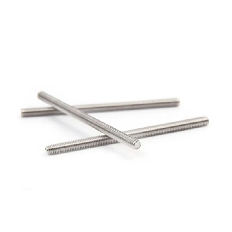 1Pcs 304 Stainless Steel Fine Threaded Rod Full-Thread Bar M6 M8 M10 M12 M14 M16 M18 M20