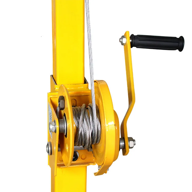 Mobile folding small crane 200KG hand push small lifting machine multi-function small lifting machine