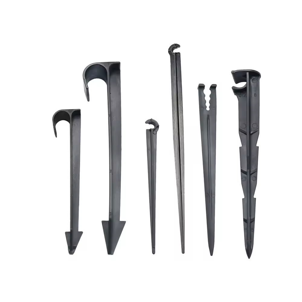 Garden Hose Holder 3/5 4/7 8/11 16mm 20mm Fixed Stakes 1/8 1/4 3/8 1/2 3/4" PE PVC Hose Tubing Drip Irrigation Hold Anchor Hook