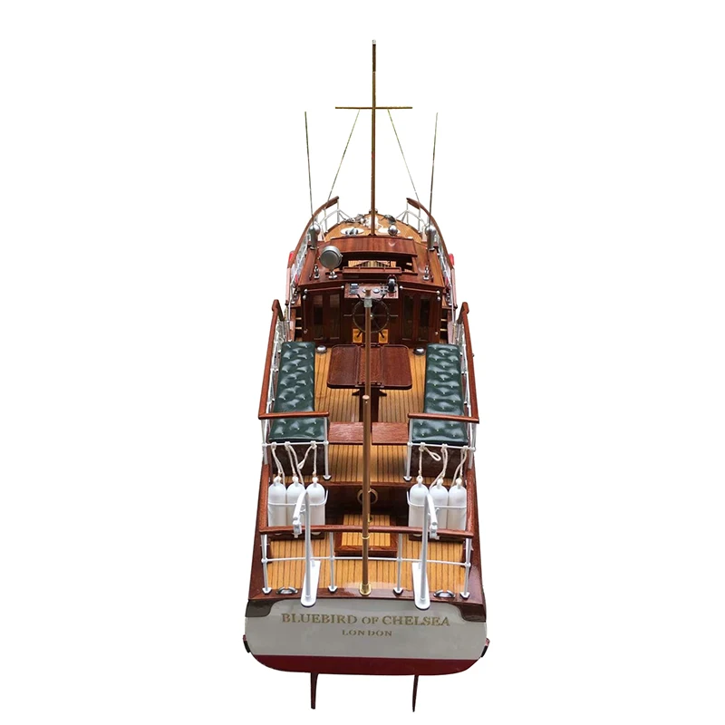 1/12 1320mm klasy Bluebird Yacht Laser zestaw do cięcia RC pilot Model łodzi zestaw montażowy