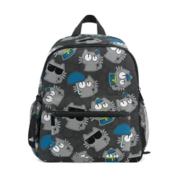 2021 Anti-Lost Mini Cartoon Seamless Cat School Bag plecak dziecięcy Mochila torby szkolne dla dzieci plecak dla dzieci na prezent urodzinowy