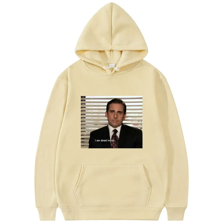 Michael Scott Homage The Office Men Hoodie Tv Series Dwight SchruteJim Halpert Hoodies Cotton Sweatshirt Tops Plus Size Clothes