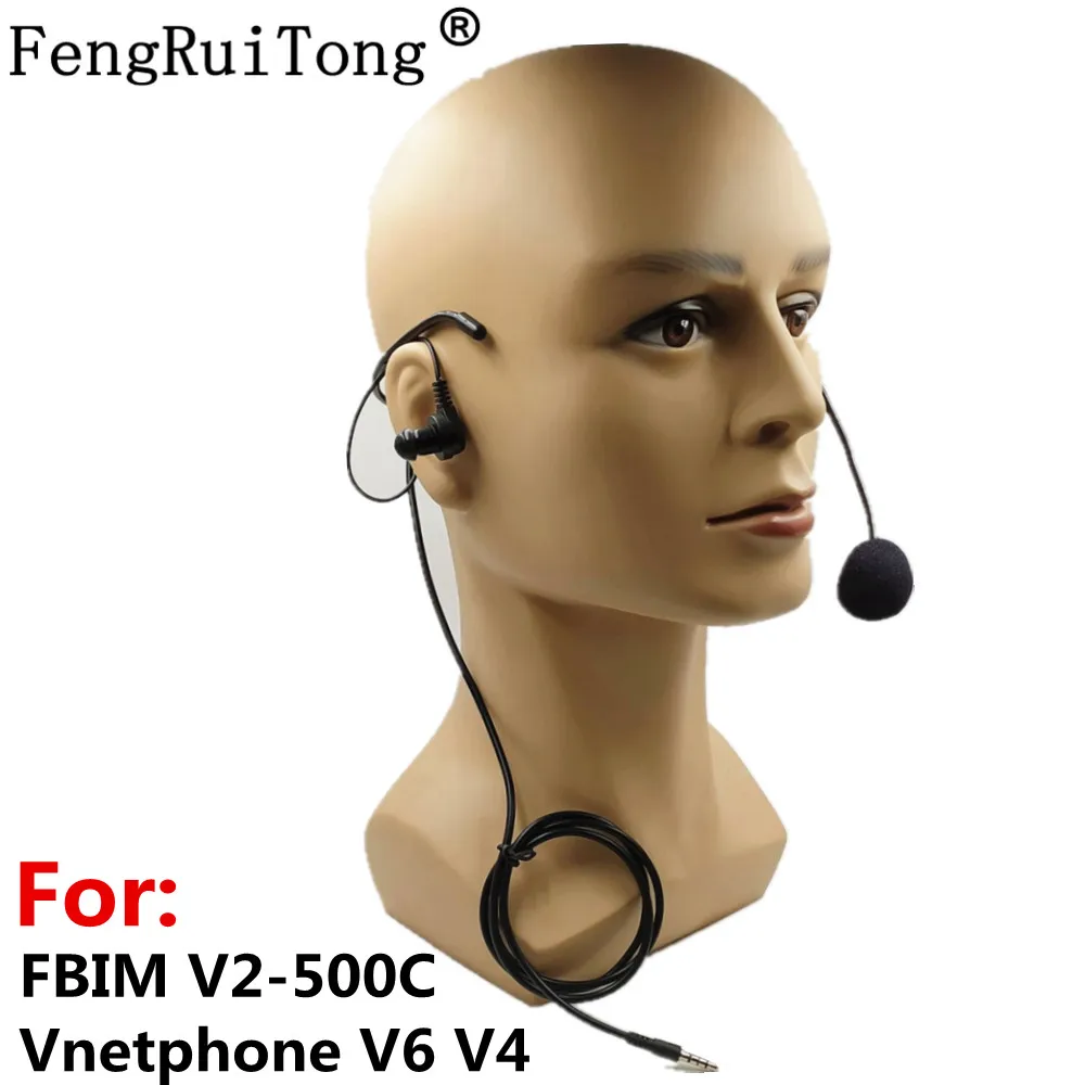 Referee Earhook Headphone 3.5mm Jack Headset for Vnetphone V6 V4 FBIM V2-500C Motorcycle Bluetooth Intercom BT Interphone