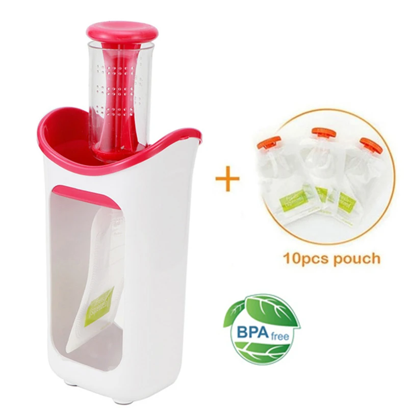 

Kids Manual Juicer Squeeze Food Station Homemade Baby Food Dispenser Bags Food Maker Storage Packing Machine Juice Pack Pouches