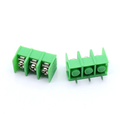 10PCS/lot 7.62 mm KF7.62 - 2P 3P 4P MG 762 - 2 3 4 Pin Can be spliced Screw Terminal Block Connector Black Green 7.62mm Pitch