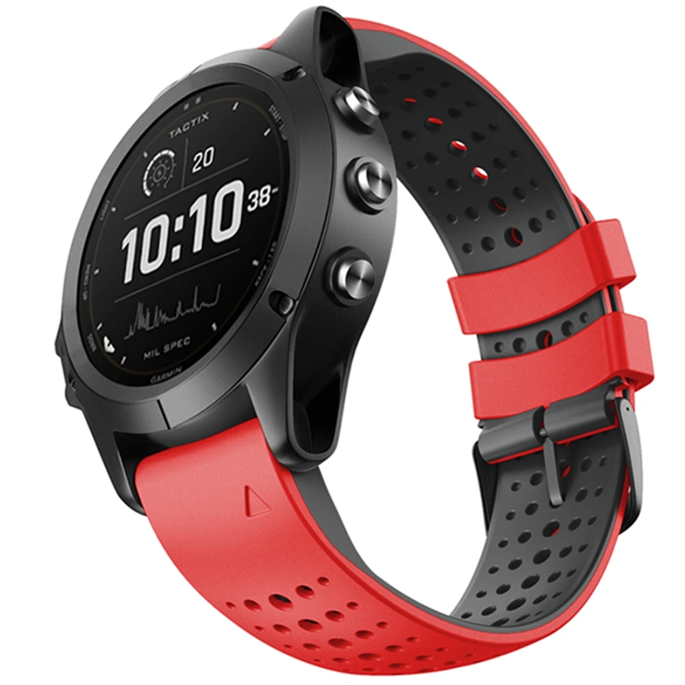 JKER 22MM Quick Release Easy Fit silikonowy zegarek wymienny pasek do Garmin Fenix 6 Fenix 5 Forerunner 935 945 EasyFit Wirstband