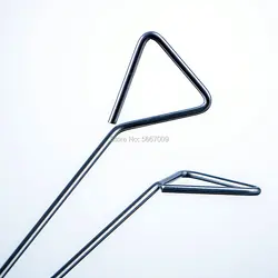 10pcs/lot Lab stainless steel triangular cell spreader For petri dish cells push and scrape Laboratory experiment