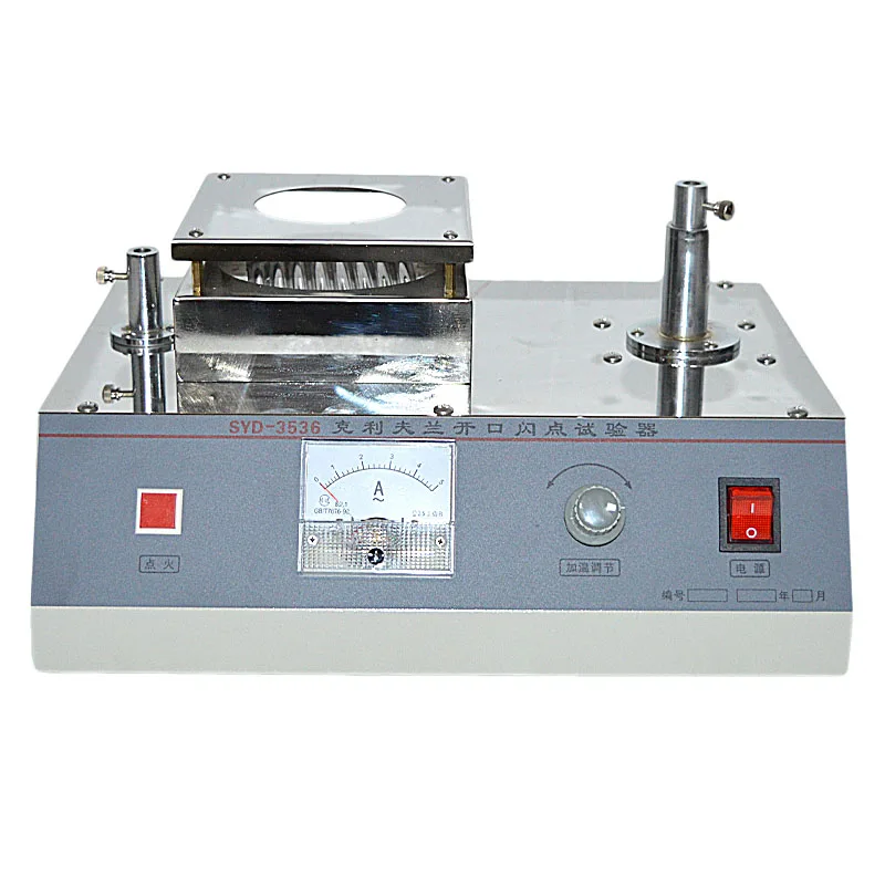 Aparato de punto de flash Cleveland de asfalto, SYD-3536, probador de punto de encendido de asfalto, máquina de experimentos de flash abierto, 220V, 1 ud.