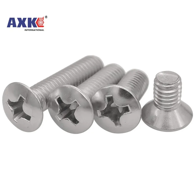 M2 M2.5 M3 M4 M5 M6 GB820 DIN966 A2-70 304 Stainless Steel Cross Recessed Phillips Raised Countersunk Head Half Oval Screw Bolt