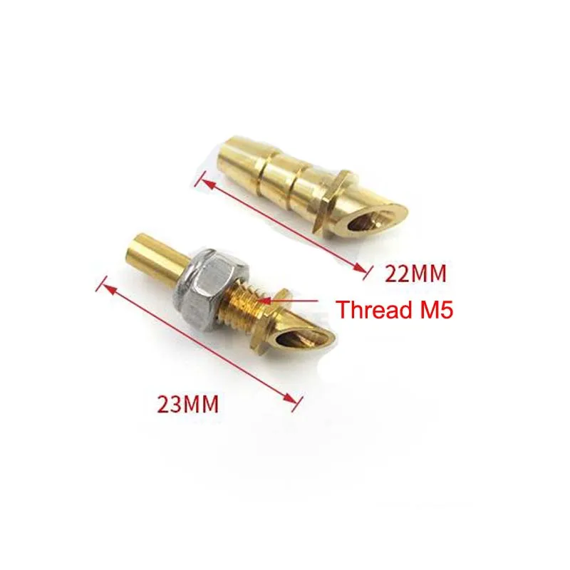 Metal Water Inlet Nipples Nozzles M5 Thread Faucet Brass Fuel Nipples Connector for RC Gasoline Boat Parts