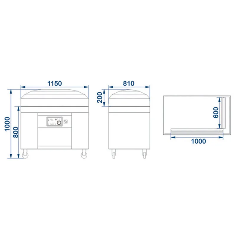 DZ-460/2G Floor-standing vacuum sealer Food vacuum packaging machine Commercial multi-functional sealing machine for pork /beef