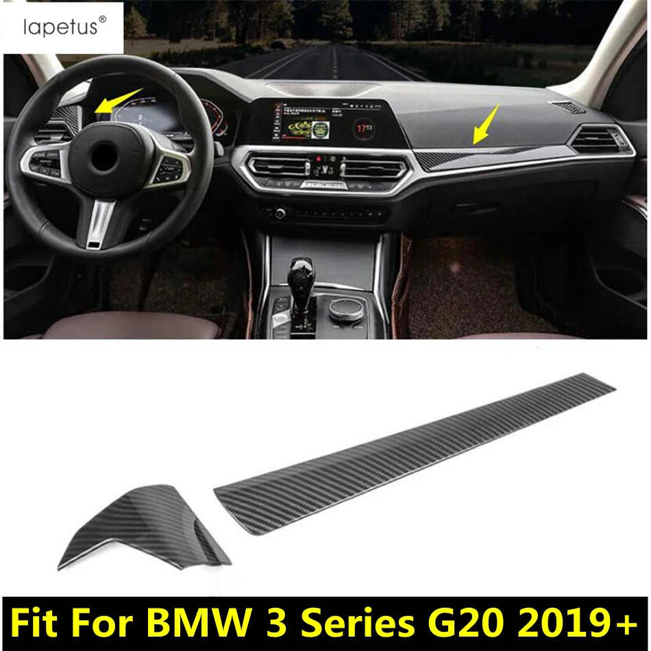 

Center Control Dashboard Instrument Panel Decoration Cover Trim Carbon Fiber Accessories Interior For BMW 3 Series G20 2019-2024