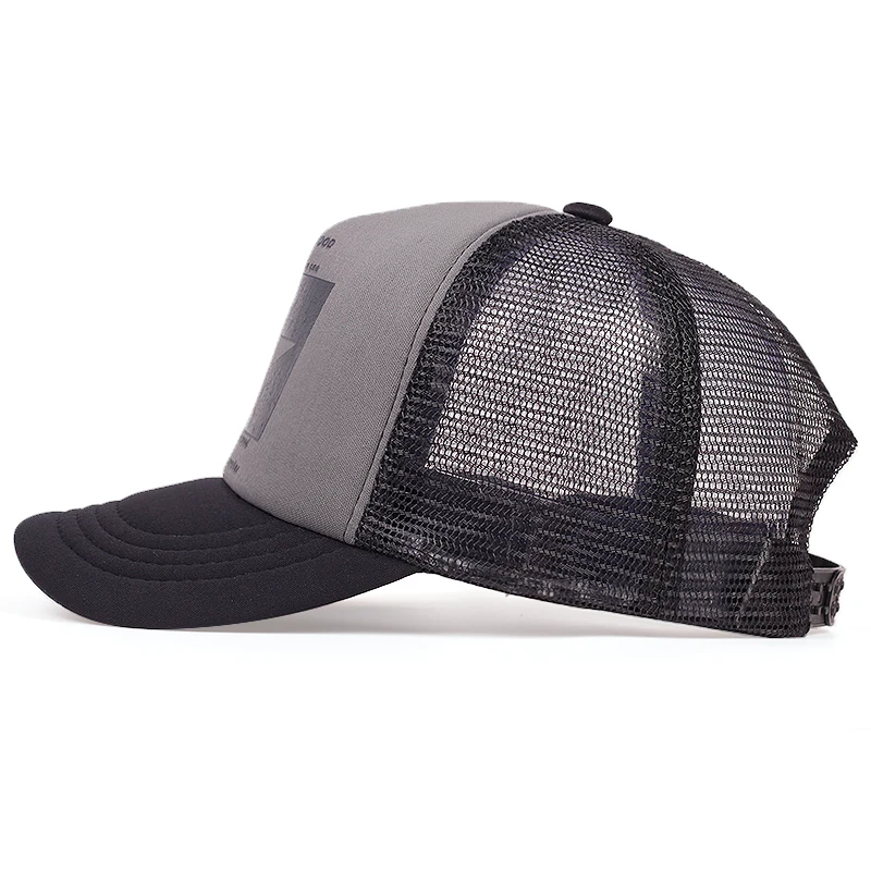 Unis Baseballkappe mit fünfzackigem Stern-Aufdruck, Frühling und Sommer, atmungsaktive Netzkappen für Männer und Frauen, Outdoor-Sonnenschutzhut, verstellbarer Wild-Hut – Detail 4