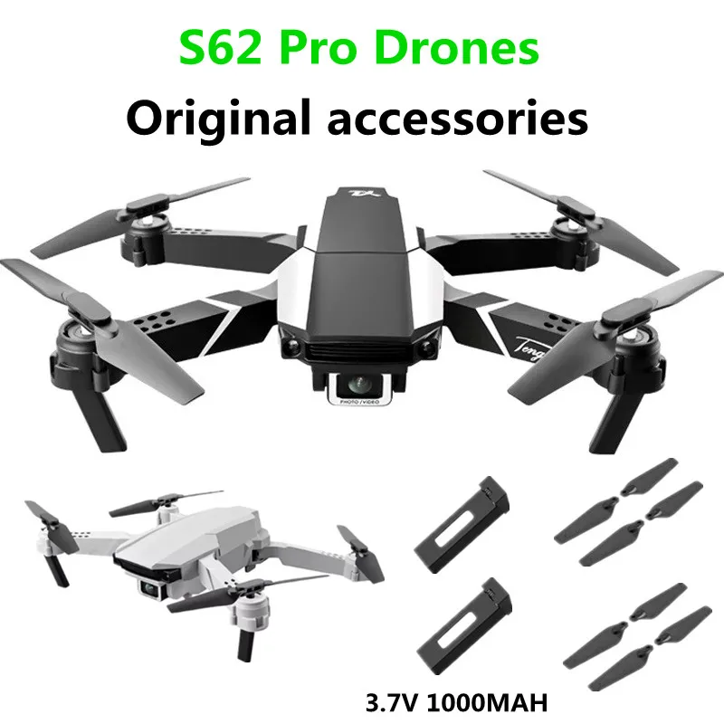 

S62 Pro Drone Battery Original Accessories 3.7V 1000mAh Battery Propeller Maple Leaf For S62 Drone Spare Parts Flight 15 Minute