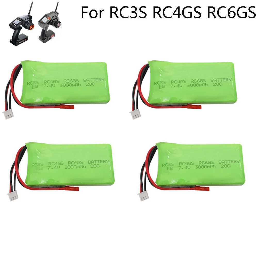 

Литий-полимерные аккумуляторы 7,4 В, 3000 мА · ч для батарей Radiolink RC3S RC4GS RC6GS, 2S, lipo, 7,4 В, аксессуары 3000 мА · ч
