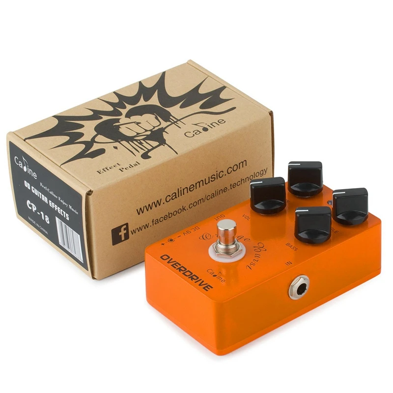 

Caline CP-18 orange digital explosion overdrive pedal effect guitar accessories