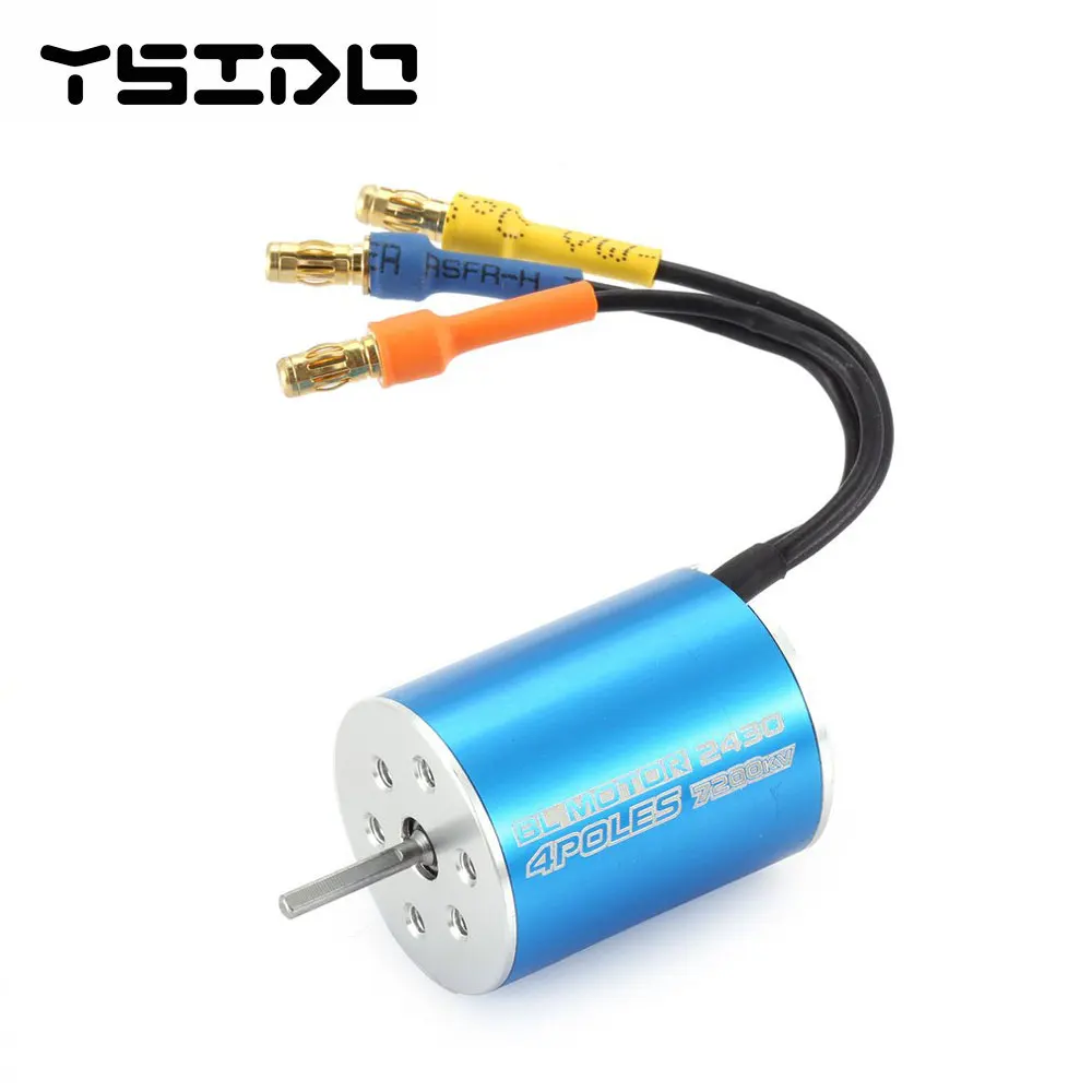 Waterproof 2430 2435 2440 2445 5800KV 7200KV 9200KV 4500KV 4000KV Brushless Motor for 1/16 1/18 RC Truck Off-road Car