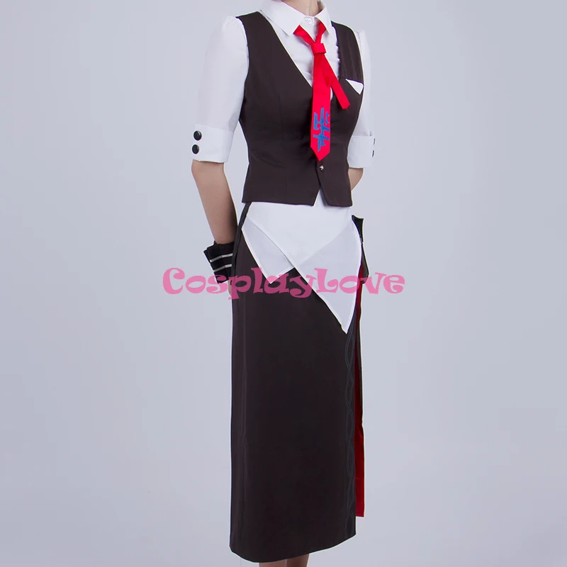 

CosplayLove Arknights Ch'en Chen Cafe Maid Cosplay Costume Dress Shoes For Christmas Halloween Costume