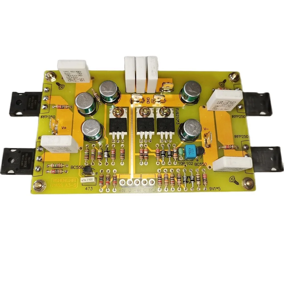 

1 Pair Refer To Pass A3 Power Amplifier Circuit Board Singe-Ended Class A Amplifier Board 30W IRF9610 IRFP240