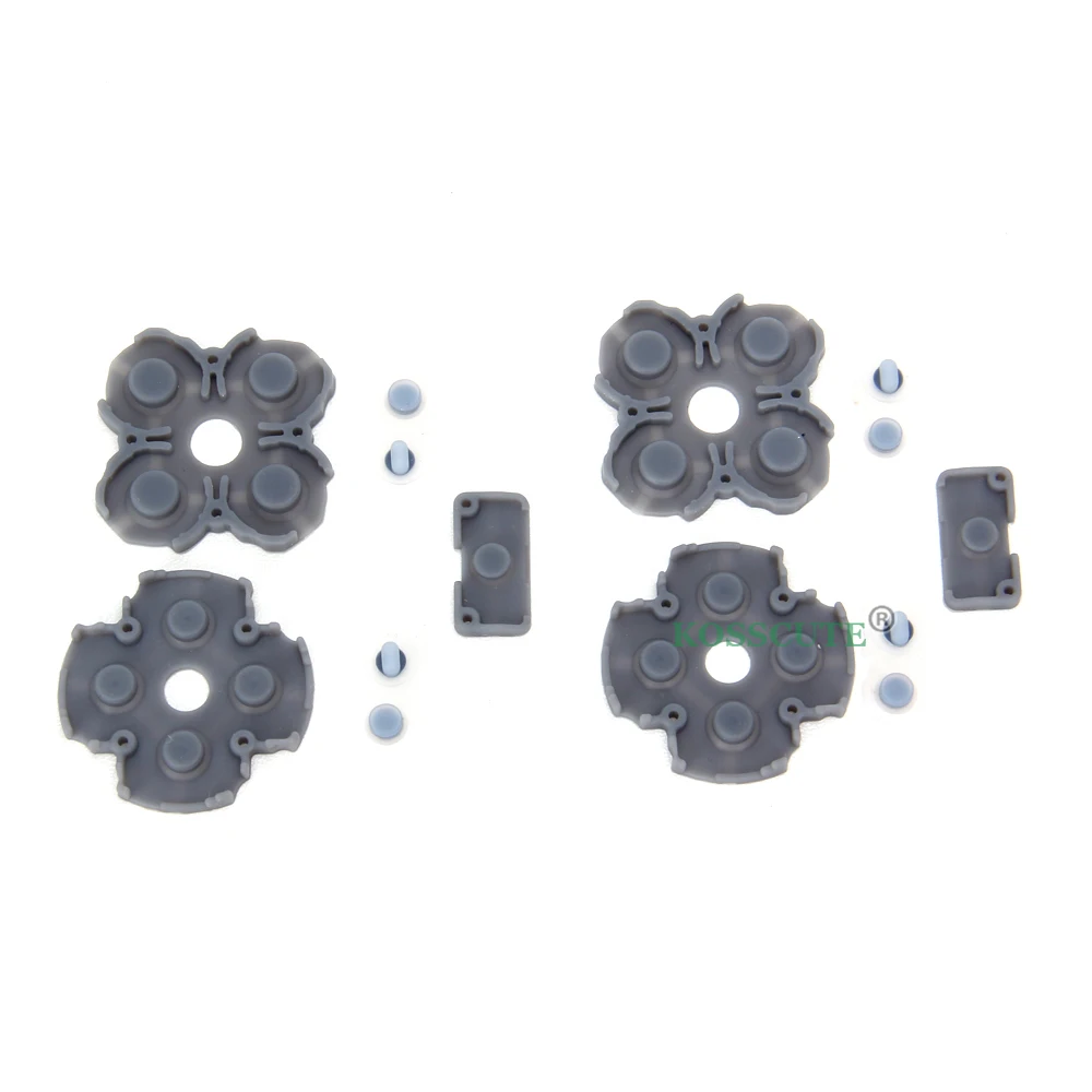 10 مجموعات لسوني بلاي ستيشن 5 PS5 تحكم موصل سيليكون أزرار لوحات مطاطية لعبة ps5 استبدال أجزاء