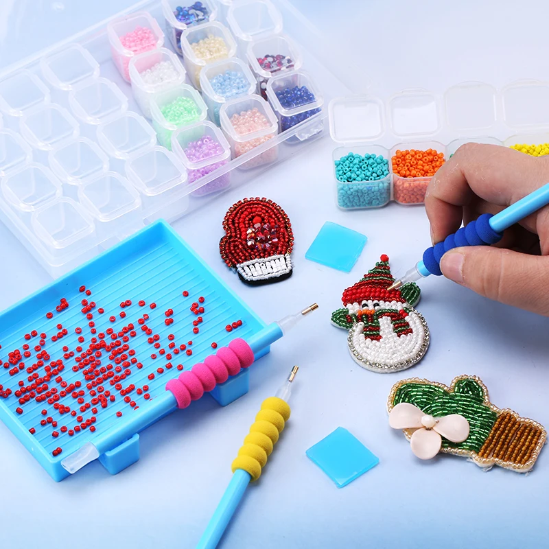 DIY Diamond Painting Tools Set Rhinestones Decorations Accessories Tray Glue Pen Kit Storage Box Tweezers For Diamond Painting