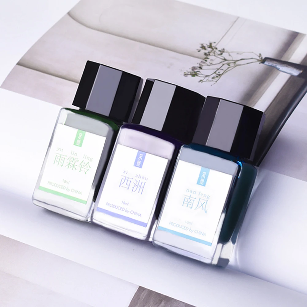 18 مللي حبر سائل ملون ناعم كوميكس قلم حبر خرطوشة إعادة التعبئة القلم الكربون مكتب طلاب المدارس لوازم مكتبية