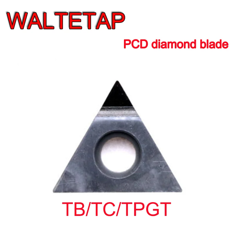 WALTETAP Diamond TCGT TPGT 110304 lathe copper aluminum plastic high-finish processing PCD diamond turning blade particles