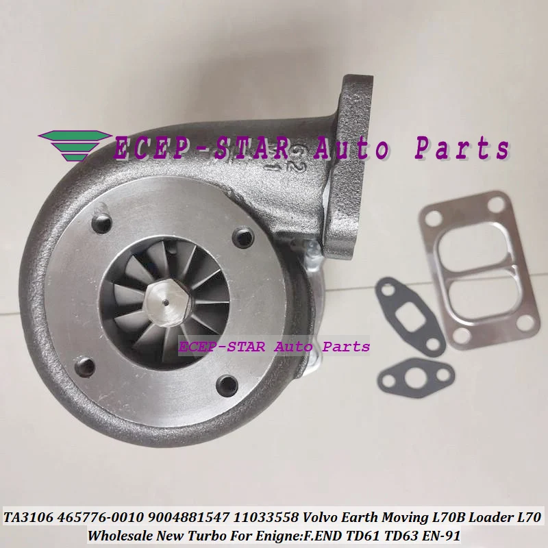 Turbo TA3106 465776 465776-0010 9004881547 11033558 465776-5011S For Volvo Earth Moving L70B Loader L70 F.END TD61 TD63 EN-91