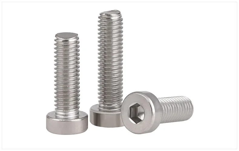 DIN7984 304 stainless steel Bolts thin head Hex socket screw M3 M4 M5 M6 M8 M10 Screws short head six angle bolt