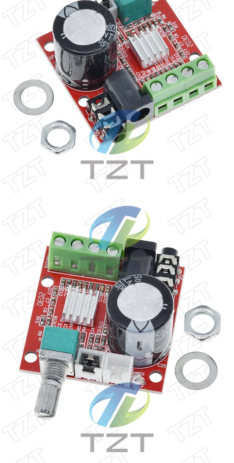 TZT 1/3 Stück 12V Mini Hi-Fi PAM8610 Audio-Stereo-Verstärkerplatine 2X10W Dual-Kanal D-Klasse Zum Niedrigsten Preis – Detail 5