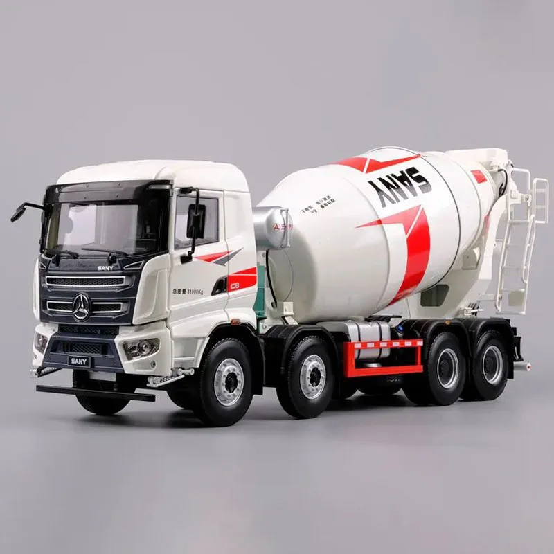 

Diecast 1:24 Scale SANY 8*4 Concrete Mixer Cement Tank Truck Mixing Alloy Model Collection Souvenir Ornaments Display