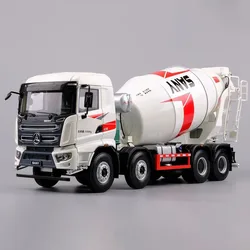 Diecast 1:24 Scale SANY 8*4 Concrete Mixer Cement Tank Truck Mixing Alloy Model Collection Souvenir Ornaments Display