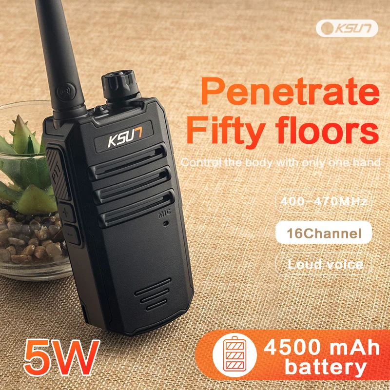 KSUN-X-30 Mini Walkie Talkie, High Power, Outdoor, Business, Handheld, Small, Medium