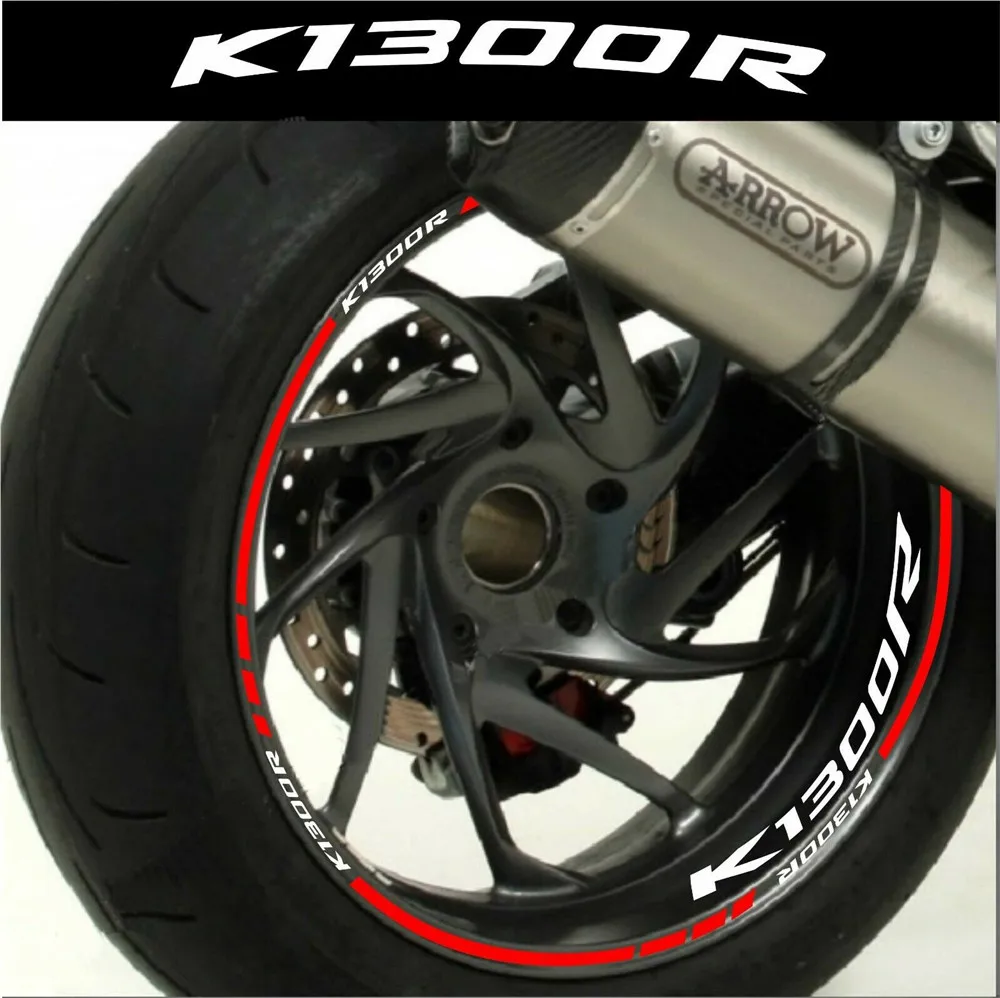 motorcycle tire decorative decal sticker waterproof wheel decals reflective stripe film for BMW K1300R K 1300 R k1300 r