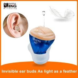 Hearing Aids Audifonos J25 for Deafness/Elderly Adjustable Micro Wireless Mini Size Invisible Hearing Aid Ear Sound Amplifier