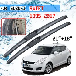 For Suzuki Swift 1995~2017 1996 1997 2000 2006 2012 2013 2014 2015 2016 Accessories Front Wiper Blade Brushes for Car U J Hook