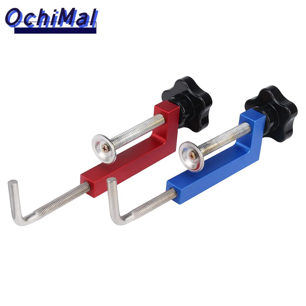 

2Pcs Woodworking Fence G Clamp Aluminum Alloy Adjustable Fixed Clamps General Fence Clips Hand Operated Universal Fixing Fixture