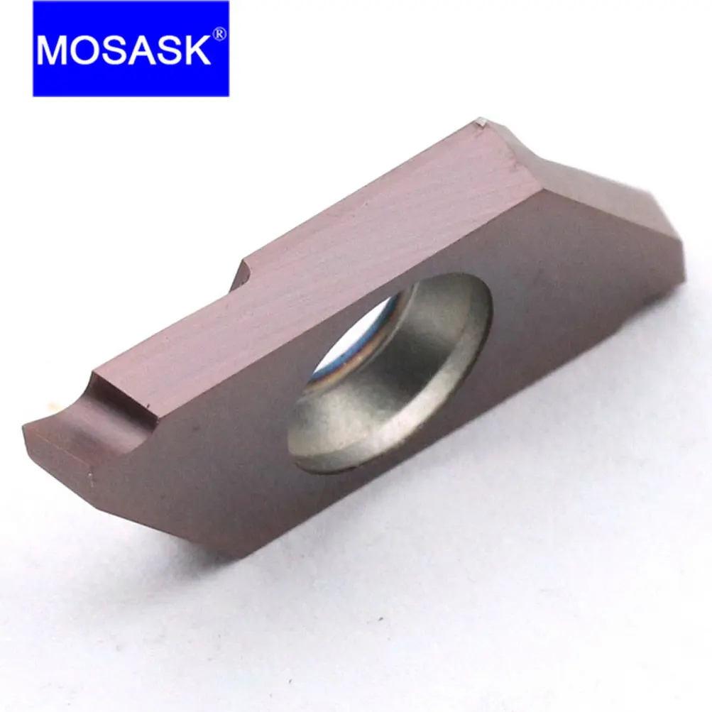 MOSASK 10pcs CTPA CNC Lathe CTPAR Tool Small Parts Grooving Cut-Off Processing Tungsten Carbide Inserts