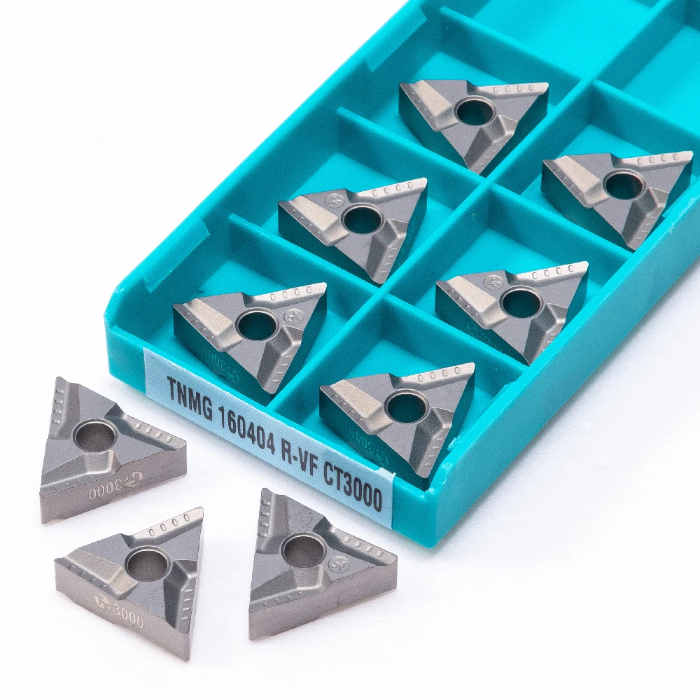 Imagem -02 - Torno Cnc Ferramenta de Metal Dureza Carbide Lâmina Final Fresa Inserção Tnmg 160404r Tnmg160408r Tnmg160404l Tnmg160404r vf Ct3000