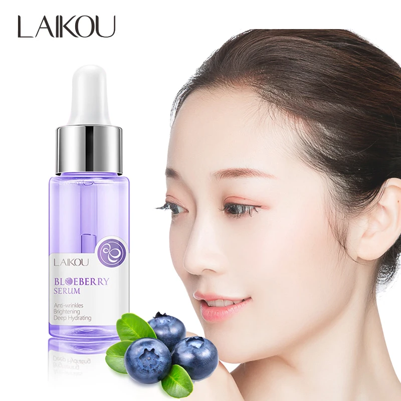 

LAIKOU Blueberry Facial Serum Moisturing Skin Hydrating Repair Skin Improve Roughness Smoothing Hyaluronic Acid Skin Care