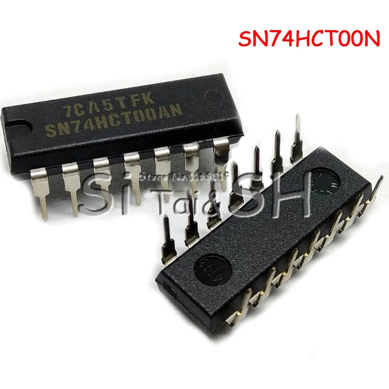 10pcs 74HCT00N DIP-14 SN74HCT00N DIP14 74HCT00 DIP