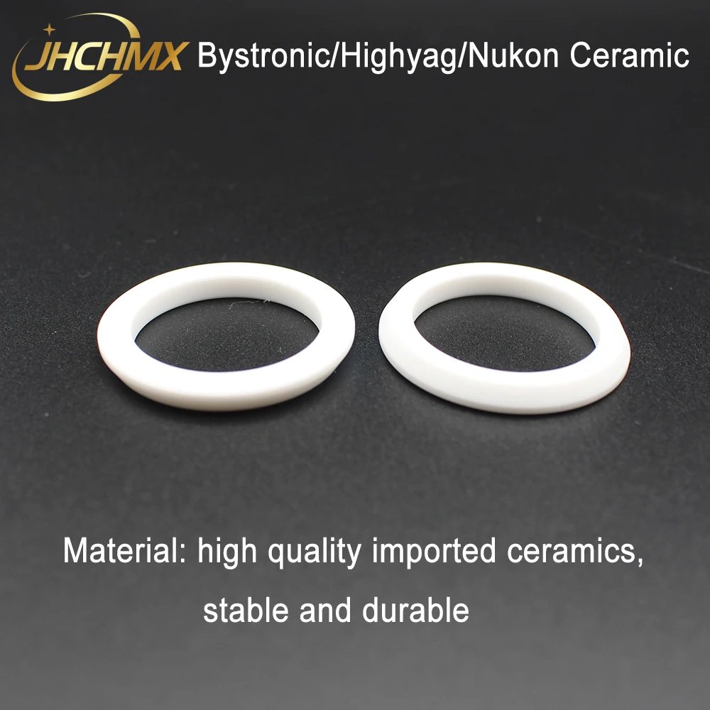 Jhchmx แหวนเซรามิกเลเซอร์ highyag/nukon อะไหล่10046025 Dia.35.2mm Thk.4mm ไฟเบอร์เลเซอร์สำหรับ bystronic