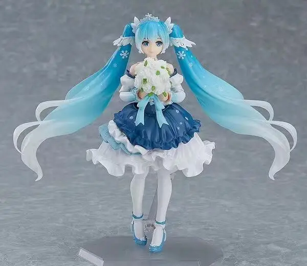 Anime Figma EX-054 Snow Miku 2019 Statue Figure Model Toys