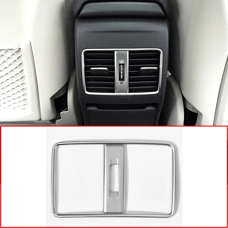 For Mercedes Benz A/B/GLA/CLA Class C117 W117 W176 AMG Car-Styling ABS Chrome Rear Row Air Conditioning Vent Trim Accessories