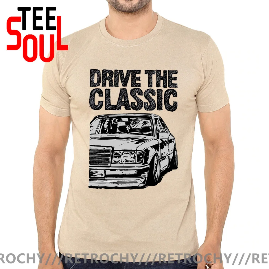 For Man New T Shirt S-6XL Drive The Classic Car W124 W201 t shirt Tops design 2021 New Arrival Fashionable T shirt Newest Summer